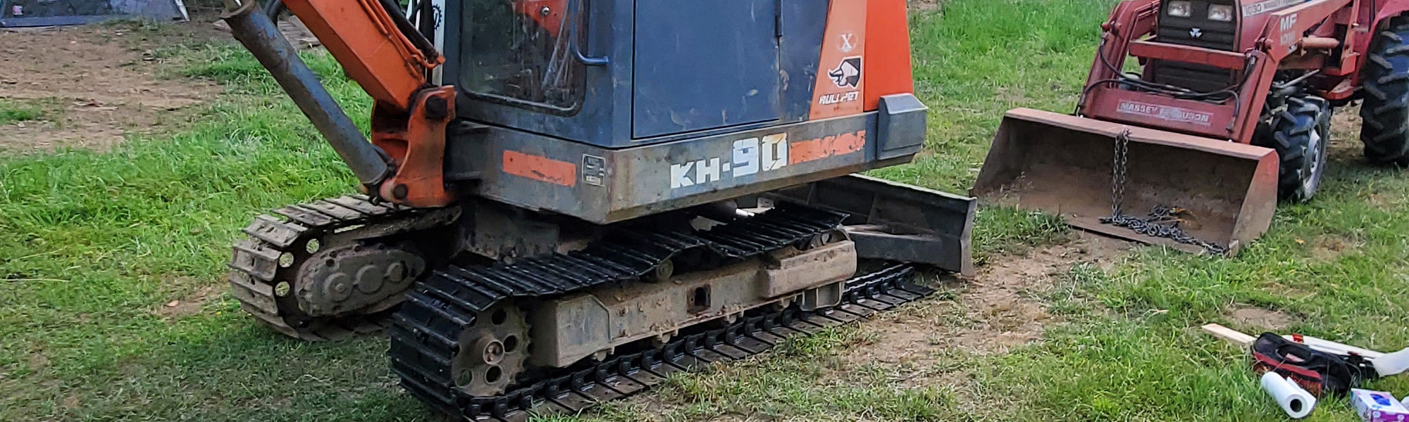 Kubota KH90 Steel Tracks